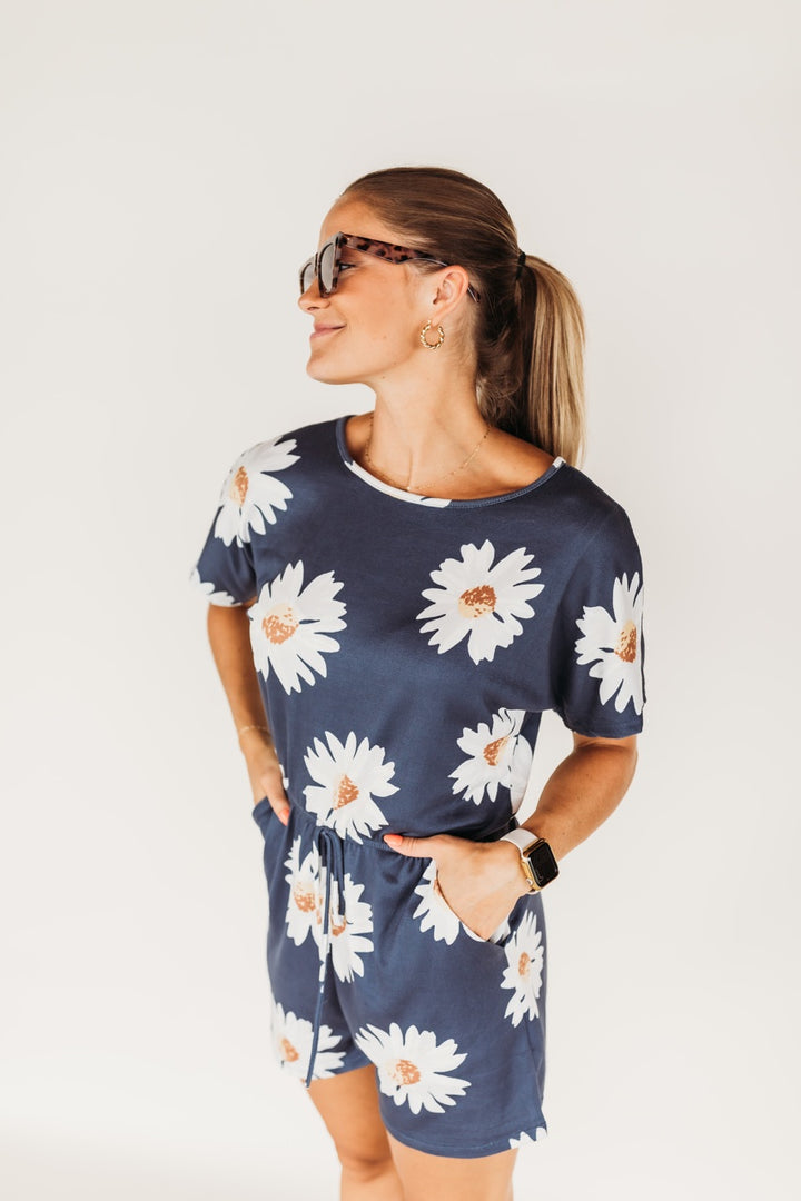 Sunny Day Floral Romper