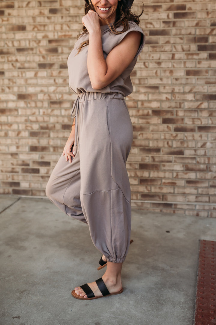 Chic It Real Taupe Jumpsuit