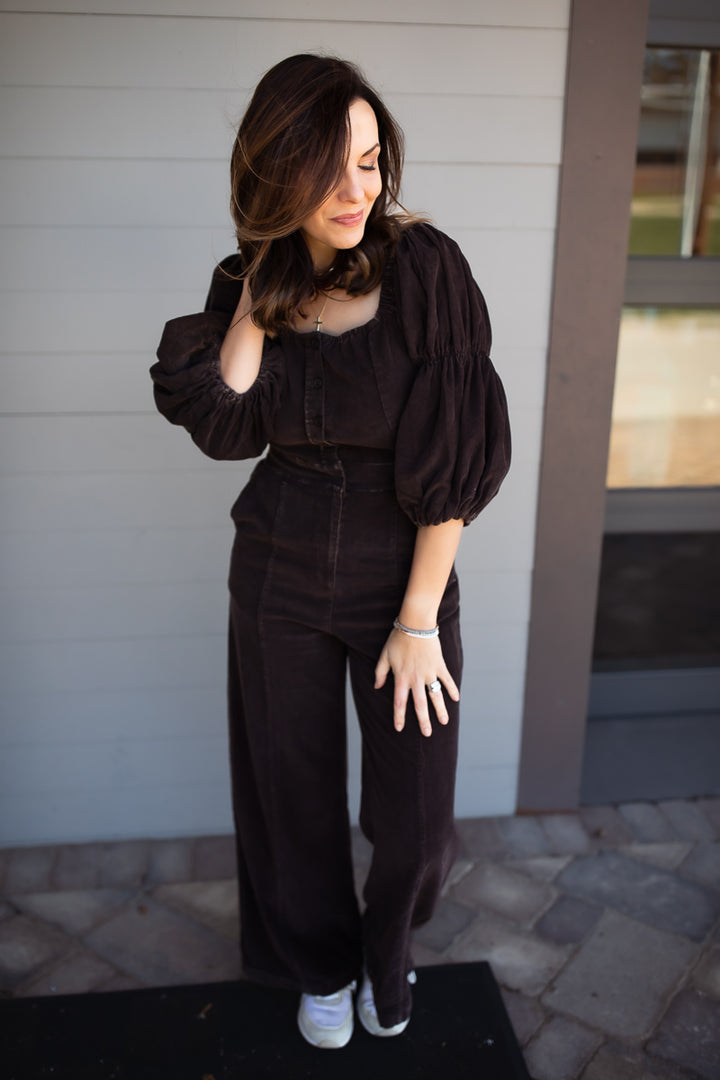 Go All Out Corduroy Jumpsuit